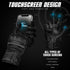 Ninja Leather Motorcycle Gloves with Black/Brown Knuckle Protection
